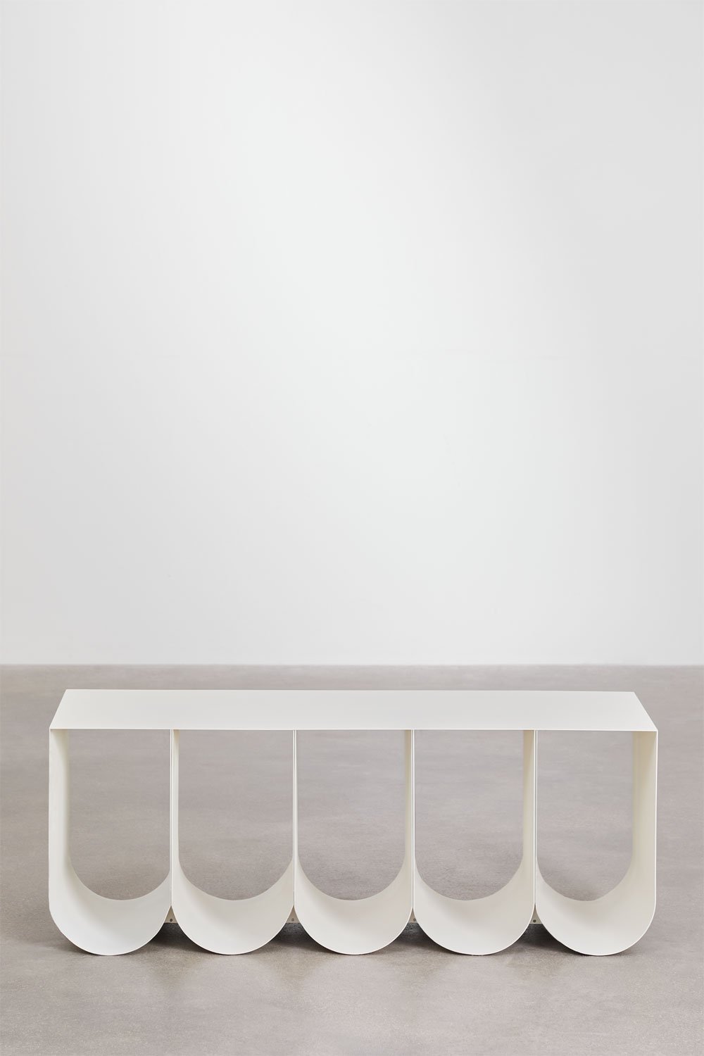 Rechteckiger Couchtisch 100x40 cm aus Stahl Olavi, Galeriebild 5