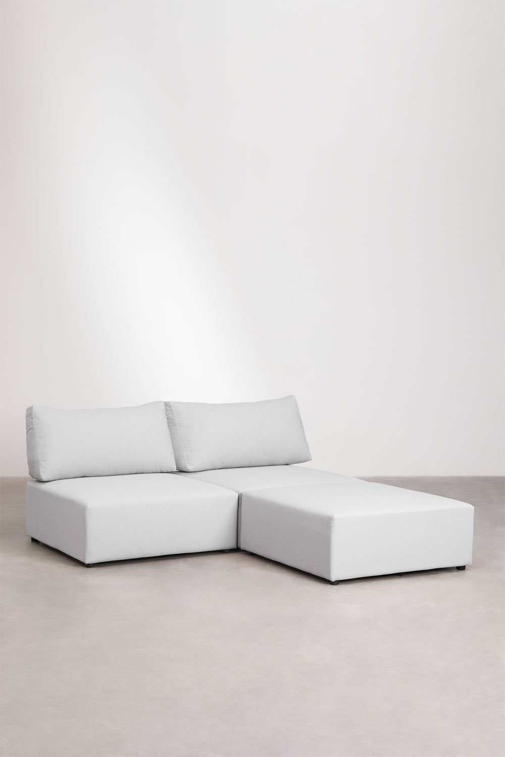 2-teiliges modulares Sofa mit Kata-Hocker, Galeriebild 1