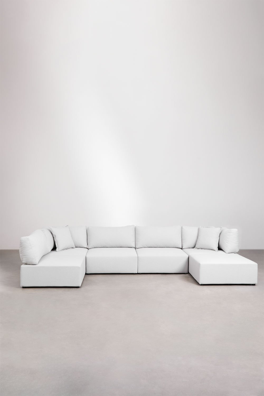 Modulares 5-teiliges Ecksofa mit Kata-Puff  , Galeriebild 3