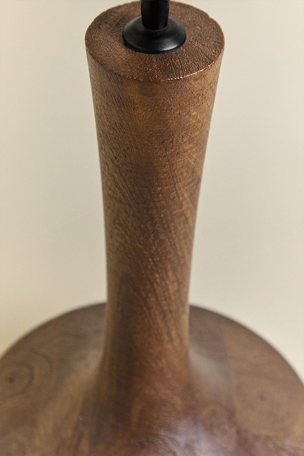 Sockel für Tischlampe ↑45 cm aus Sintra-Mangoholz, Galeriebild 3