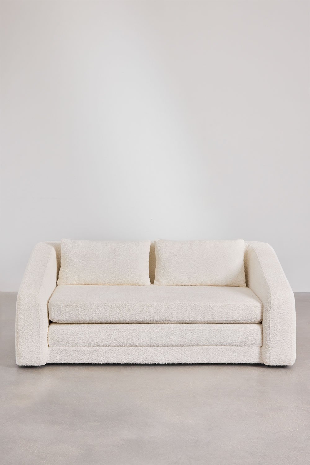 Dalila 2-Sitzer-Schlafsofa aus Bouclé-Stoff, Galeriebild 7