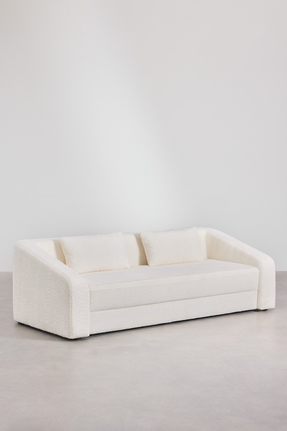 Dalila 3-Sitzer-Schlafsofa aus Bouclé-Stoff, Galeriebild 4