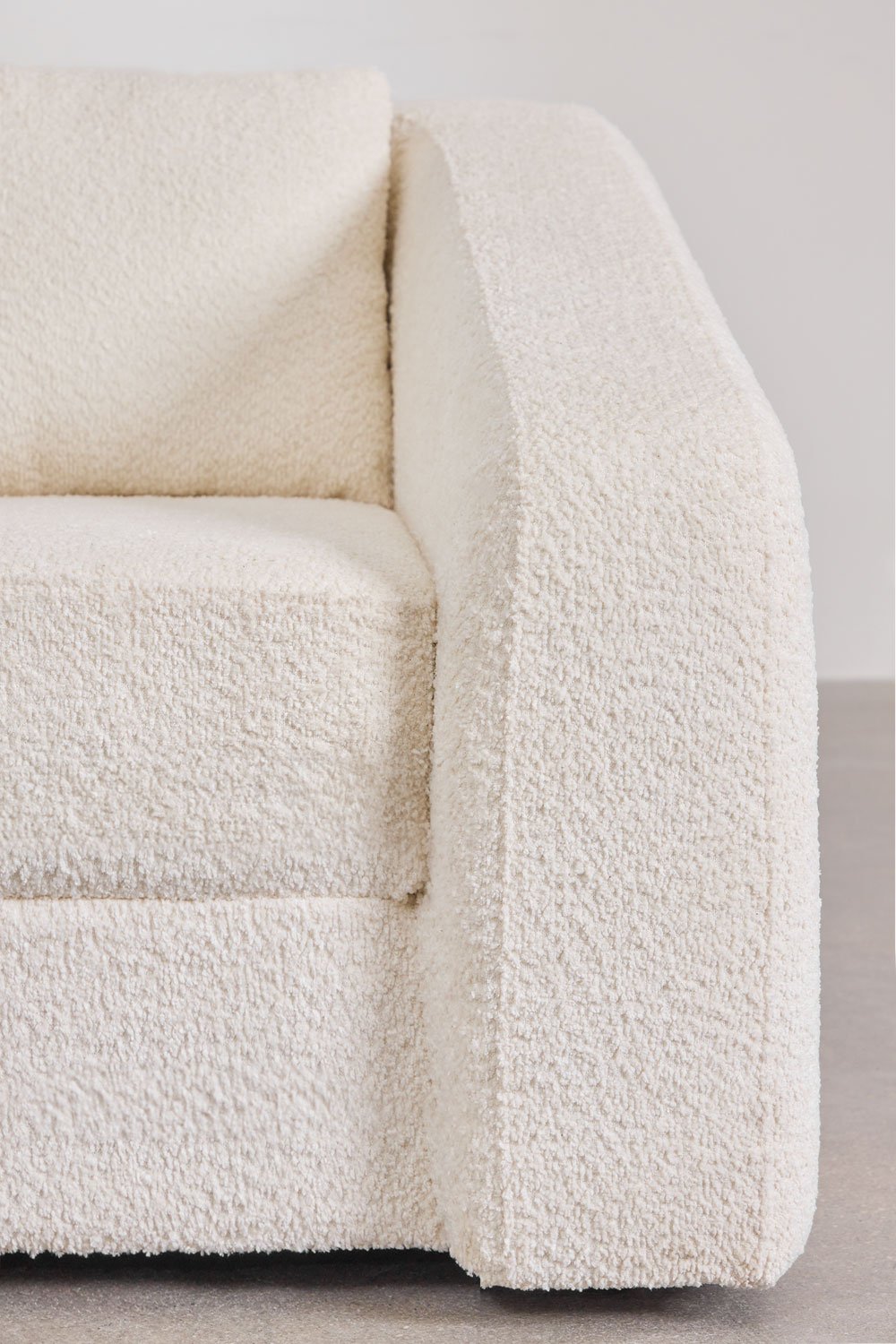 Dalila 3-Sitzer-Schlafsofa aus Bouclé-Stoff, Galeriebild 9