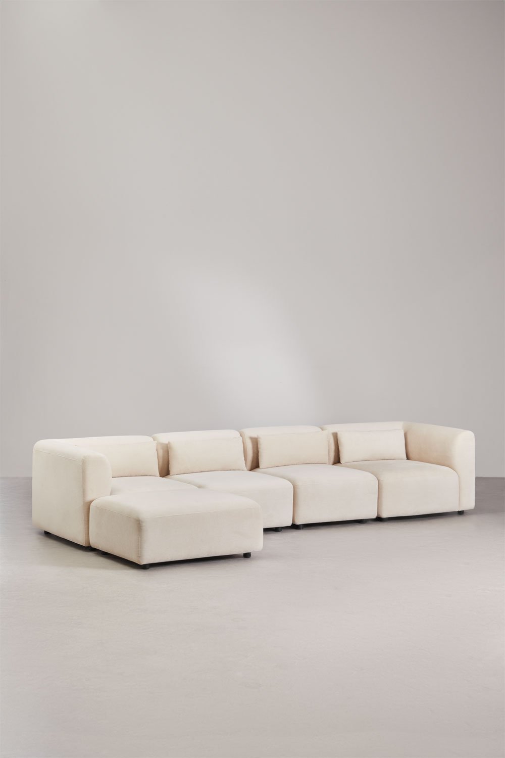 4-teiliges modulares Sofa mit Pouf Fogler      , Galeriebild 1