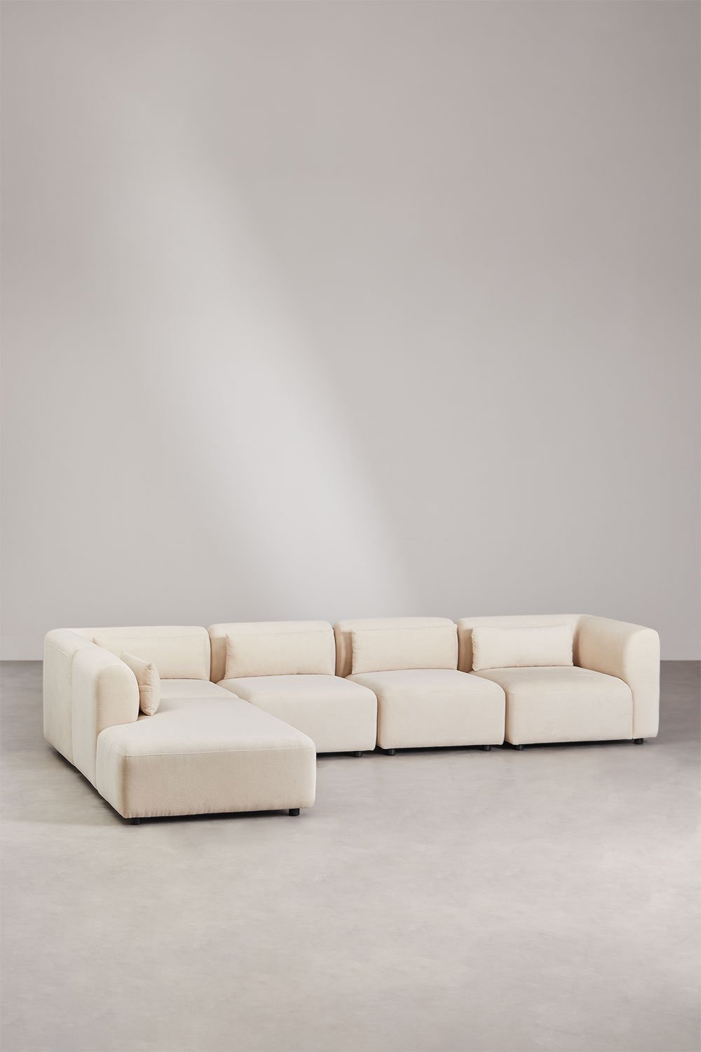 5-teiliges modulares Sofa Fogler mit Chaiselongue links, Galeriebild 1