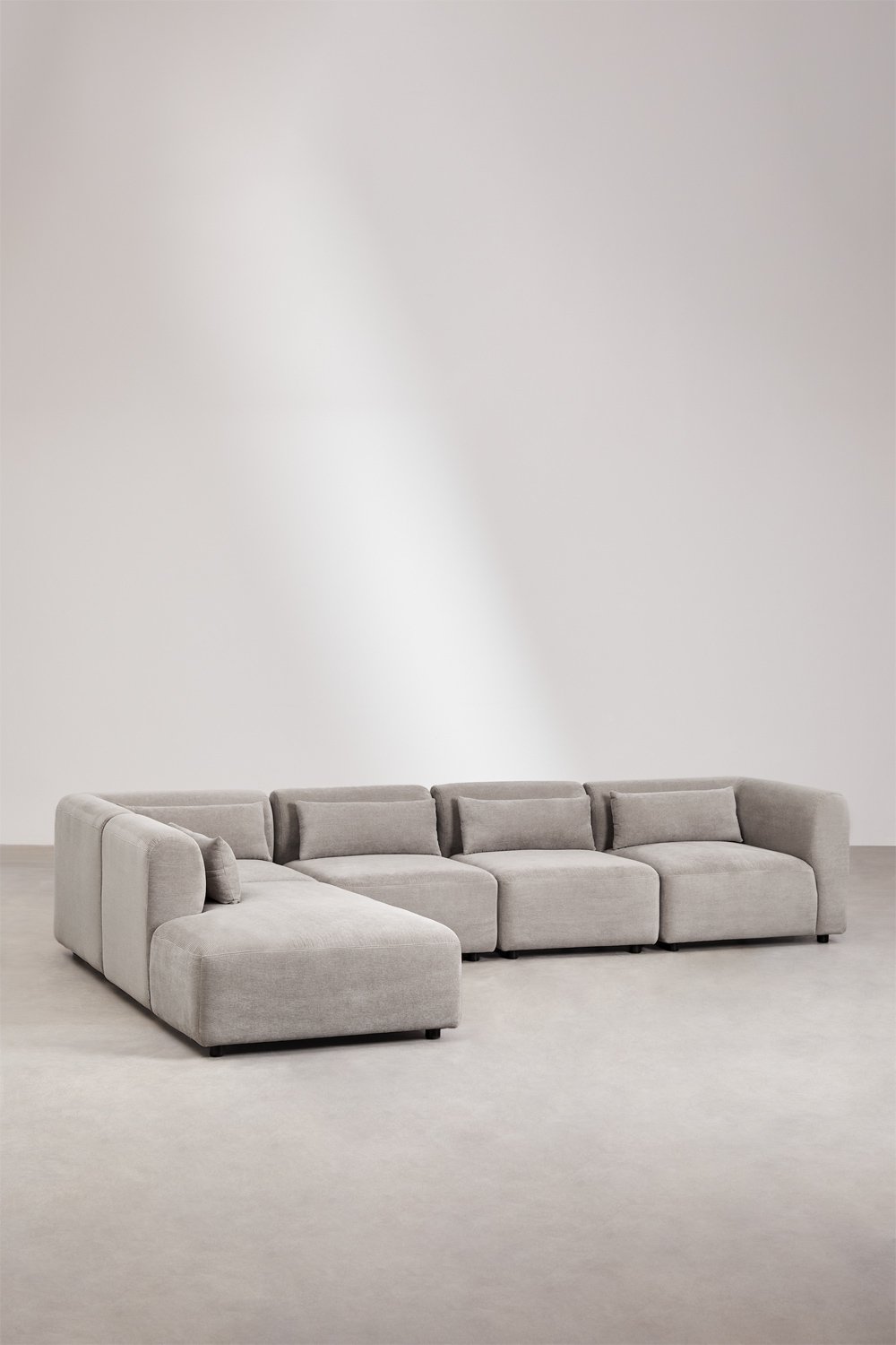 5-teiliges modulares Sofa Fogler mit Chaiselongue links, Galeriebild 1