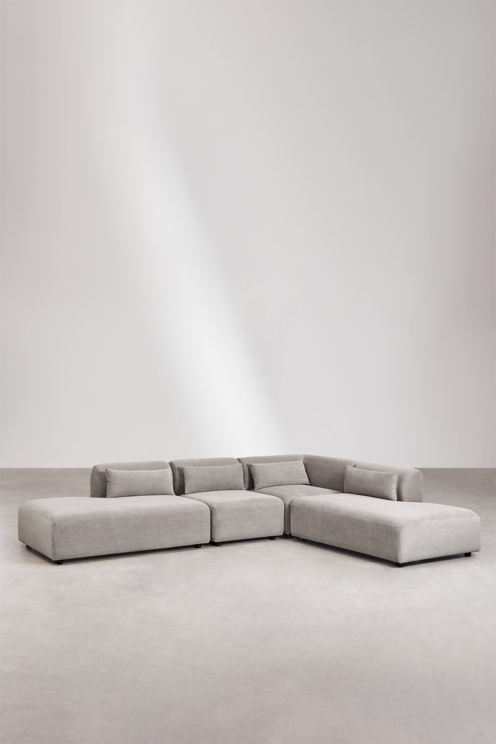 4-teiliges modulares Ecksofa Fogler mit Doppel-Chaiselounge, Galeriebild 1