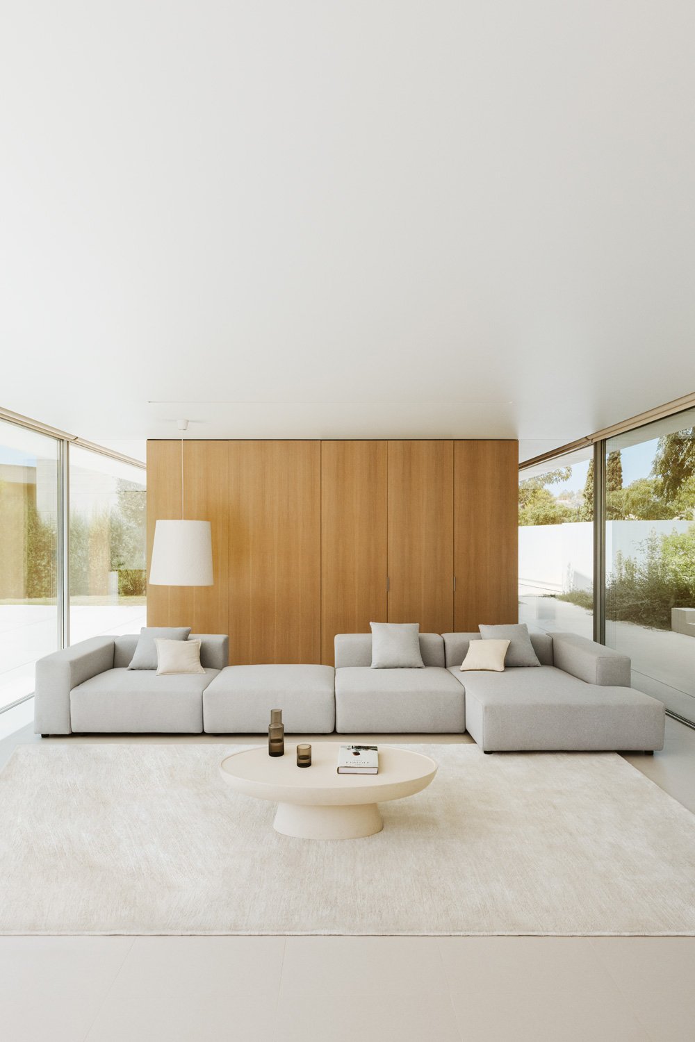 Modulares Sofa mit rechter Chaiselongue, 3-teilig mit hoher Armlehne und Hocker ↔︎480 cm Bruna, Galeriebild 14