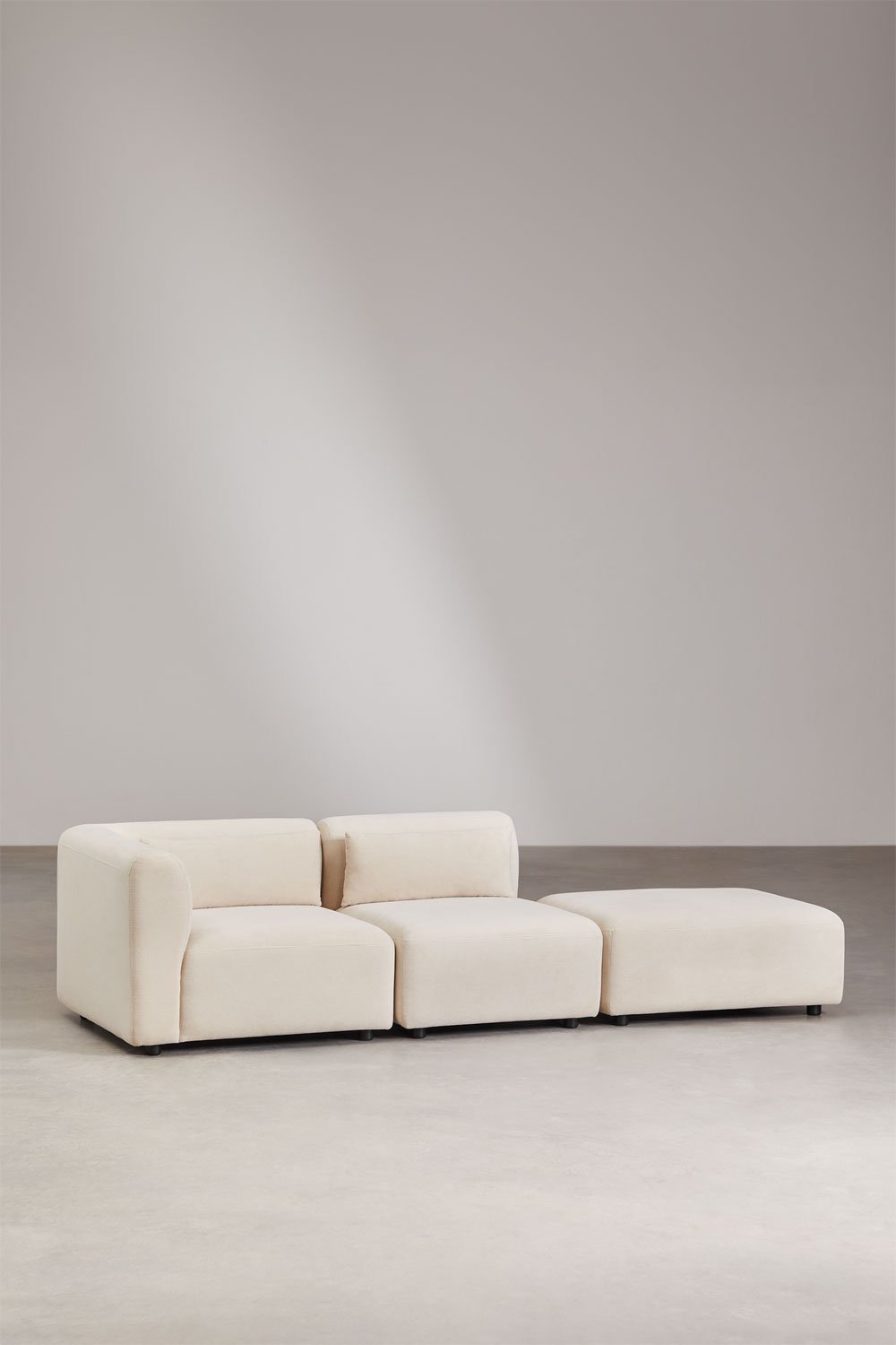 2-teiliges modulares Ecksofa mit Fogler-Hocker, Galeriebild 1