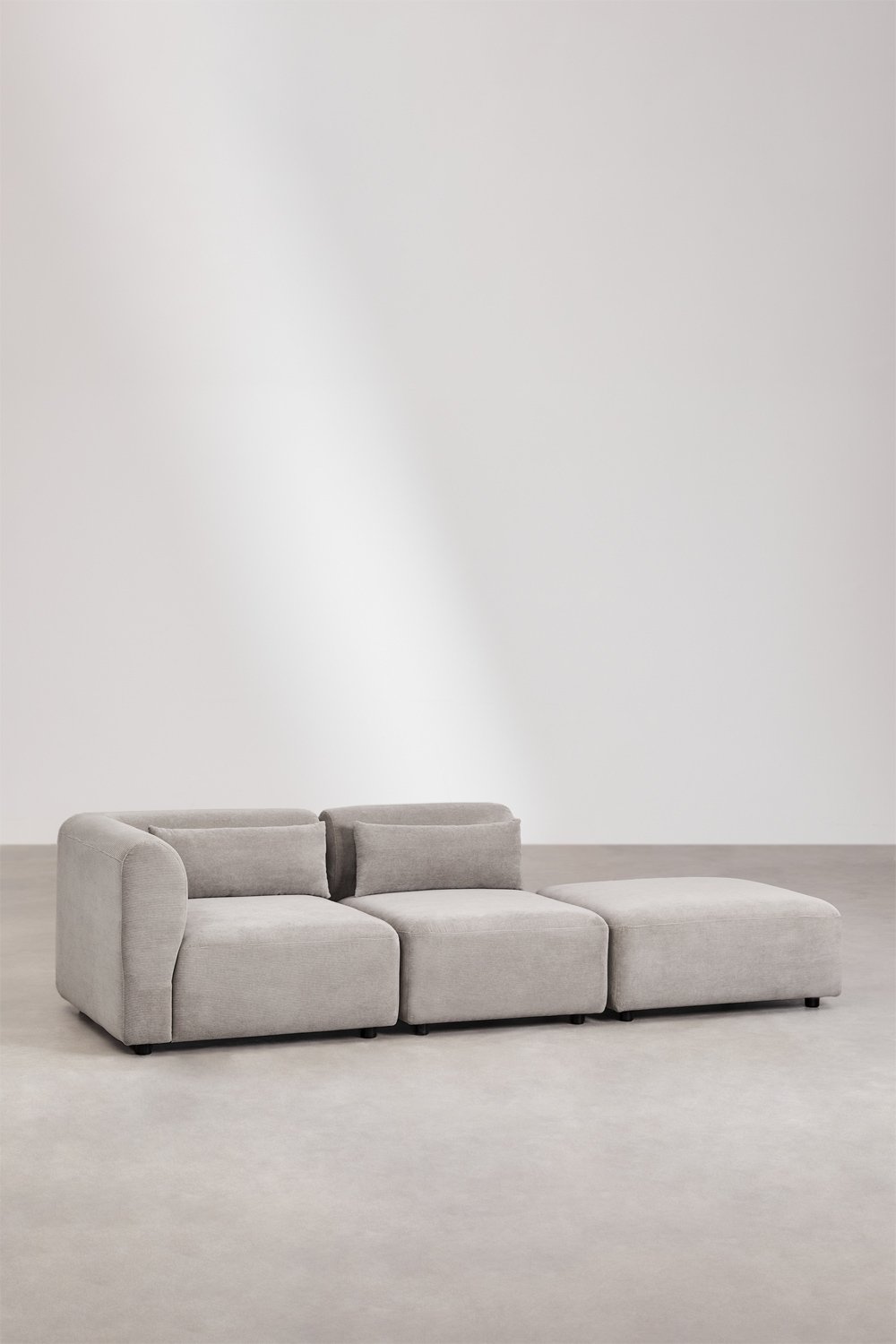 2-teiliges modulares Ecksofa mit Fogler-Hocker, Galeriebild 1