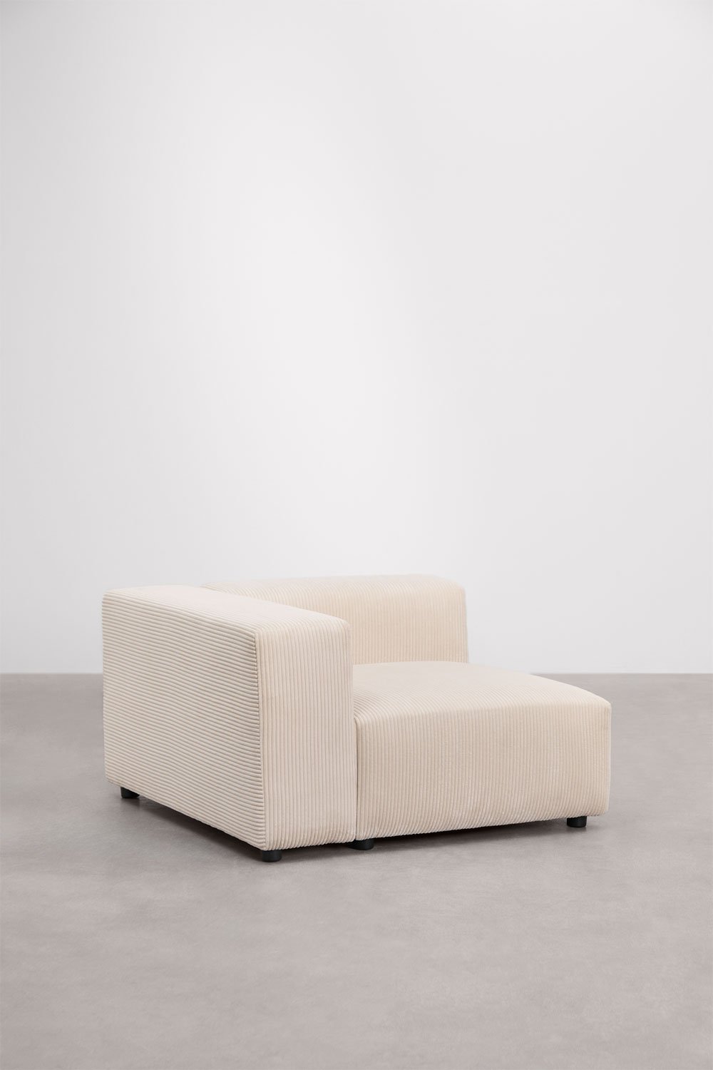 Linke Eckmodul (115x113 cm) mit hoher Armlehne für modulares Sofa Bruna, Galeriebild 1