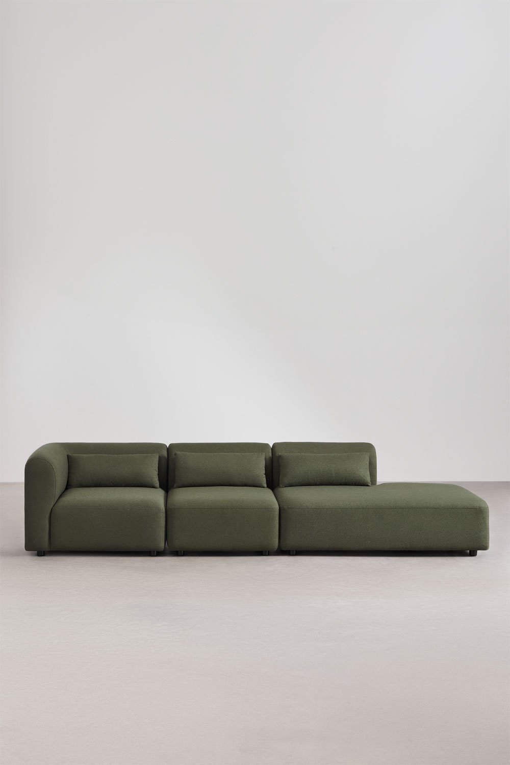 3-teiliges modulares Ecksofa Fogler mit Chaiselongue rechts, Galeriebild 4