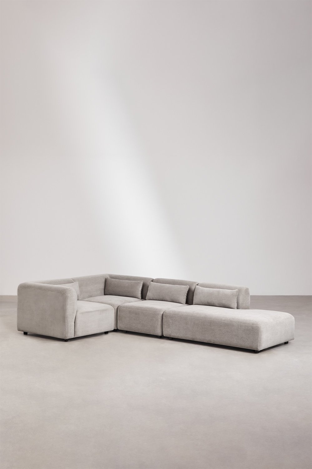 4-teiliges modulares Ecksofa Fogler mit Chaiselongue rechts, Galeriebild 1