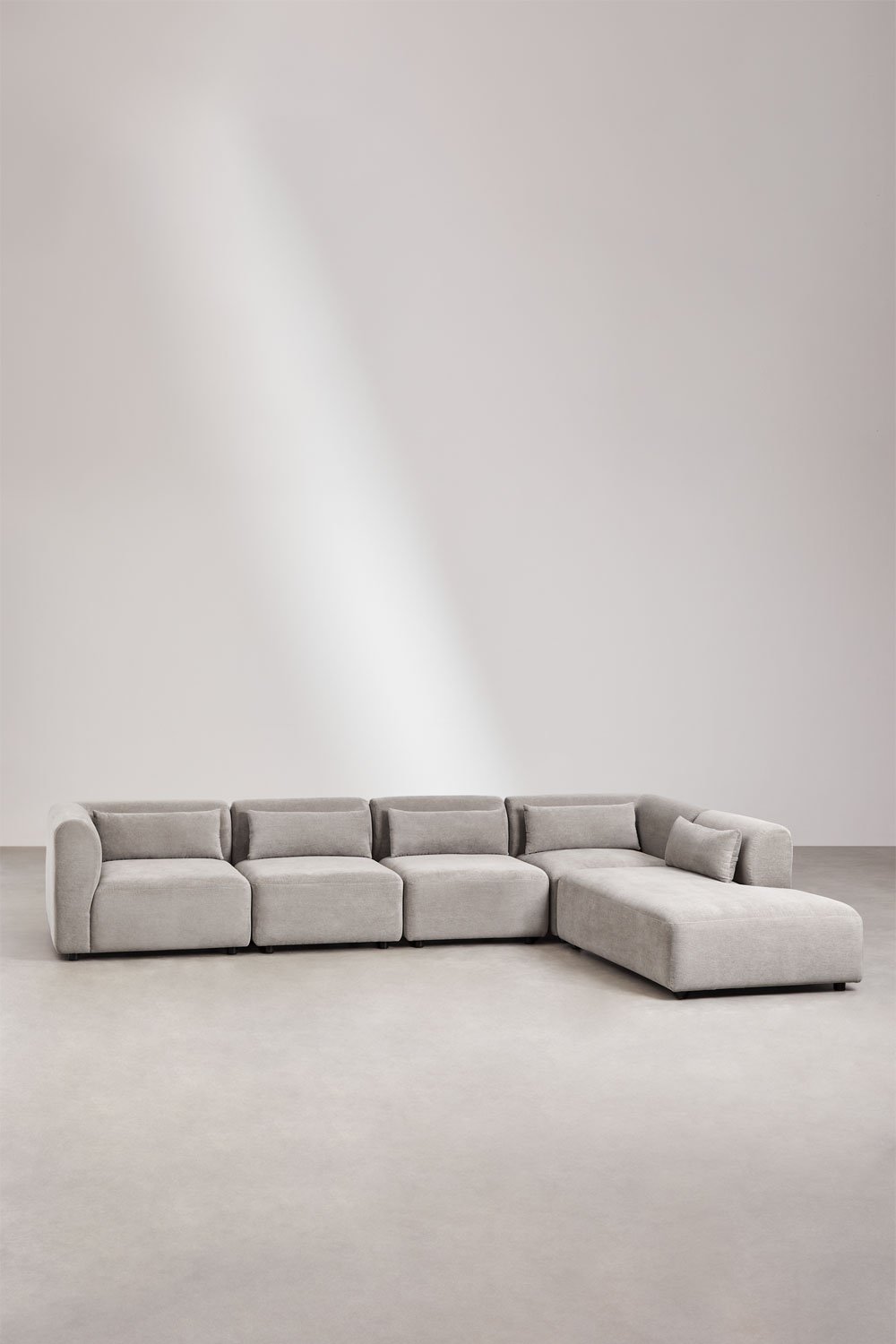 5-teiliges modulares Sofa Fogler mit Chaiselongue rechts, Galeriebild 1