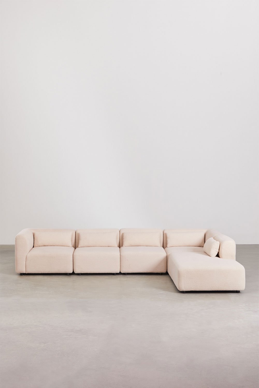 5-teiliges modulares Sofa Fogler mit Chaiselongue rechts, Galeriebild 1