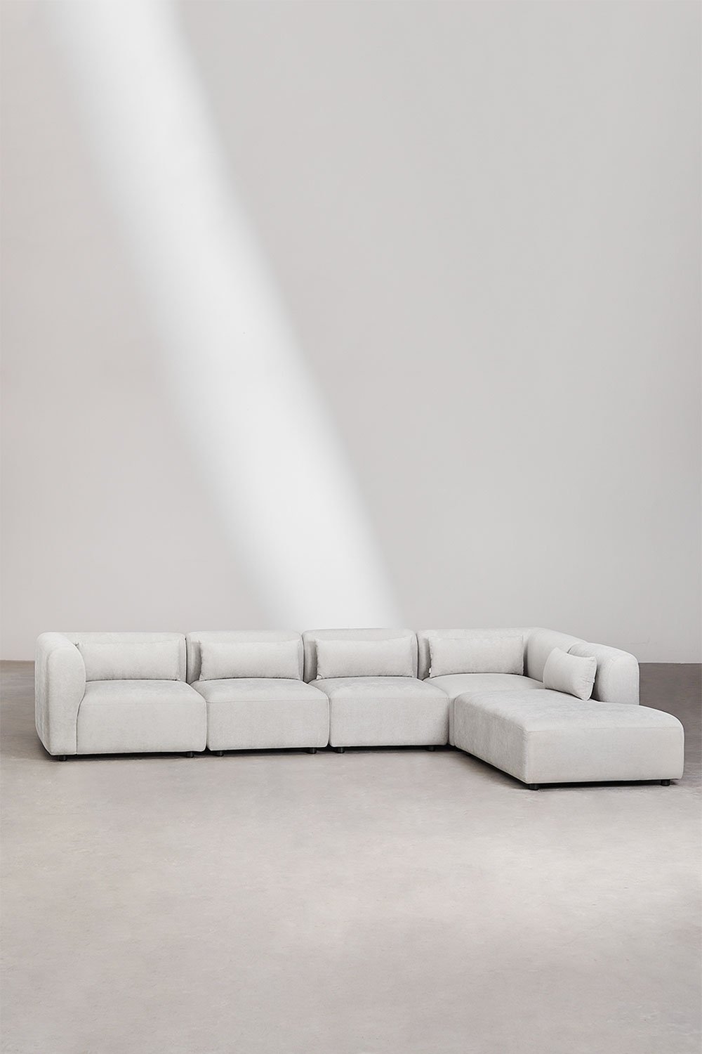 5-teiliges modulares Sofa Fogler mit Chaiselongue rechts, Galeriebild 1