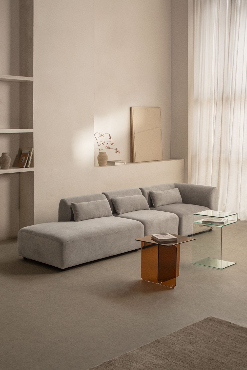 3-teiliges modulares Ecksofa Fogler mit Chaiselongue        , Galeriebild 1