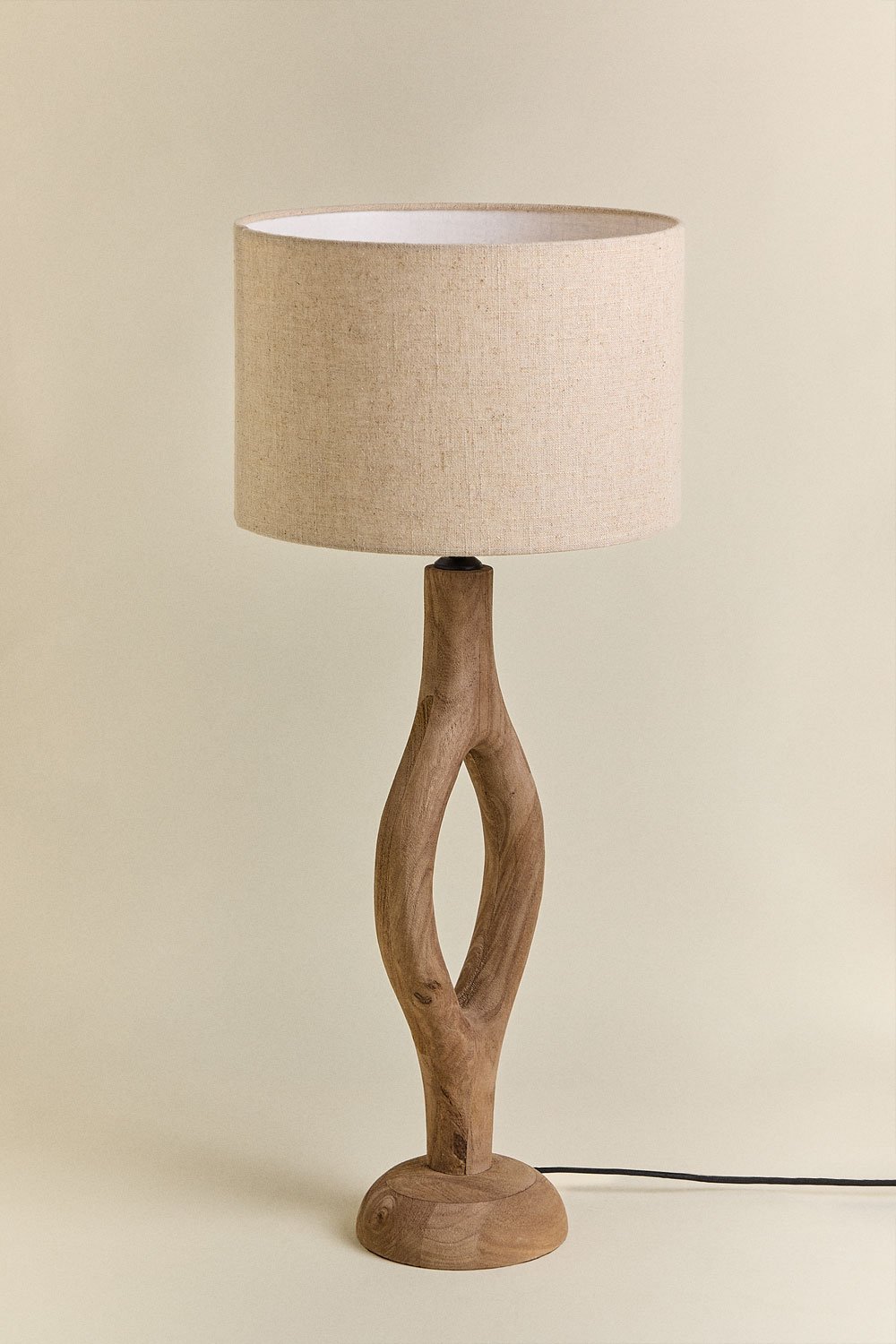 Mangoholz-Tischlampe Gracia, Galeriebild 4