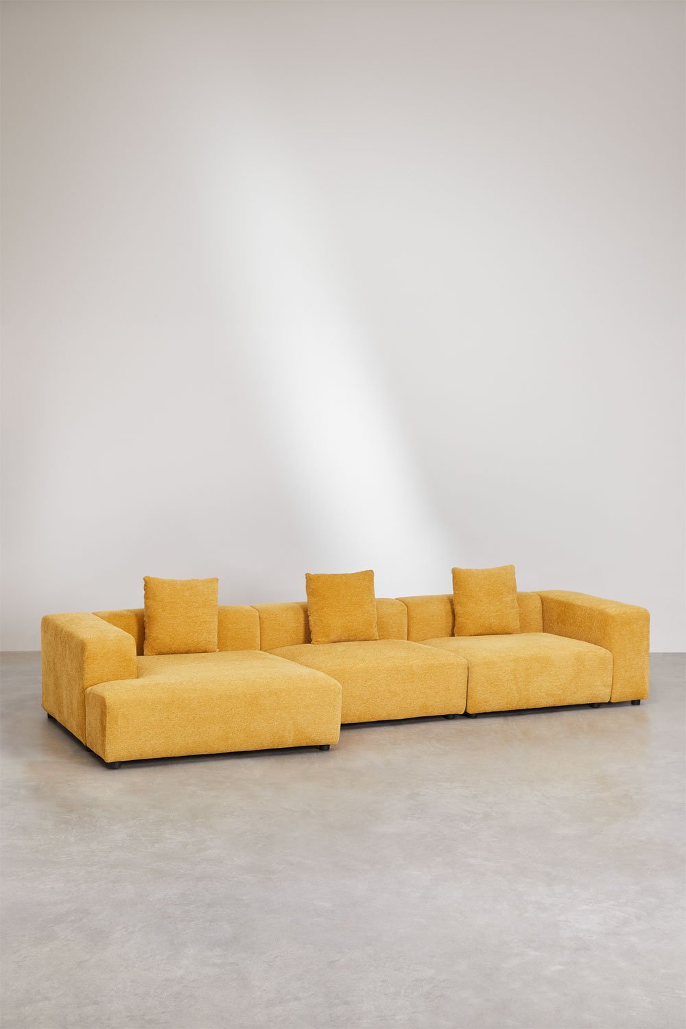 Modulares Sofa mit linker Chaiselongue, 3-teilig (↔︎375 cm) mit hoher Armlehne Bruna, Galeriebild 1