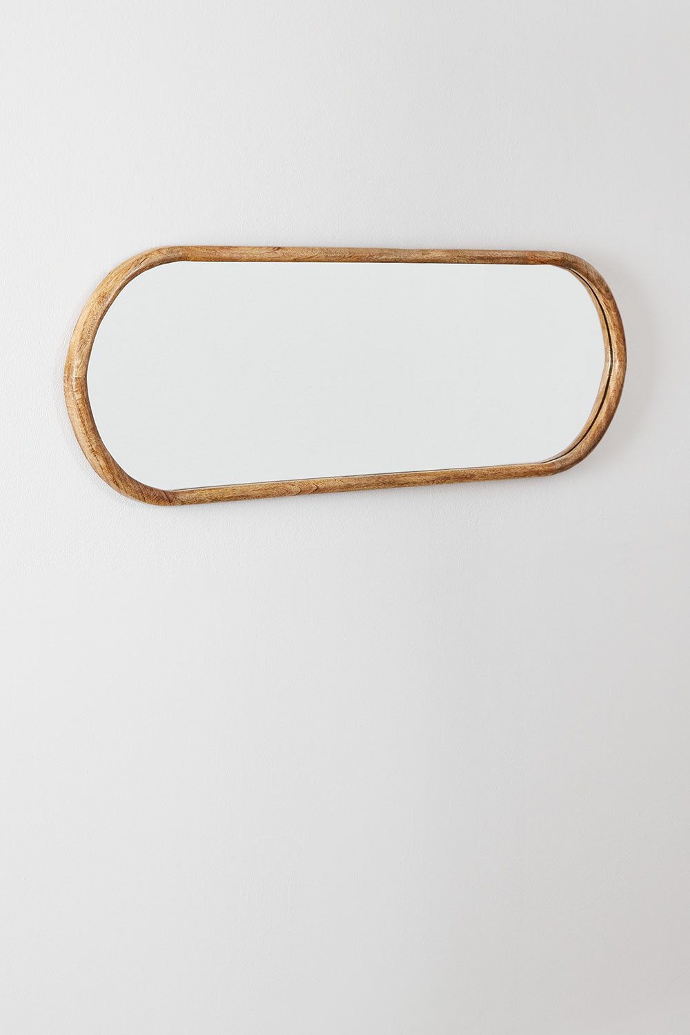 Ovaler Wandspiegel aus Mangoholz Munya, Galeriebild 3