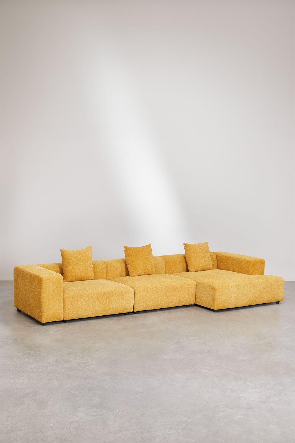 Modulares Sofa mit rechter Chaiselongue, 3-teilig (↔︎375 cm) mit hoher Armlehne Bruna, Galeriebild 1