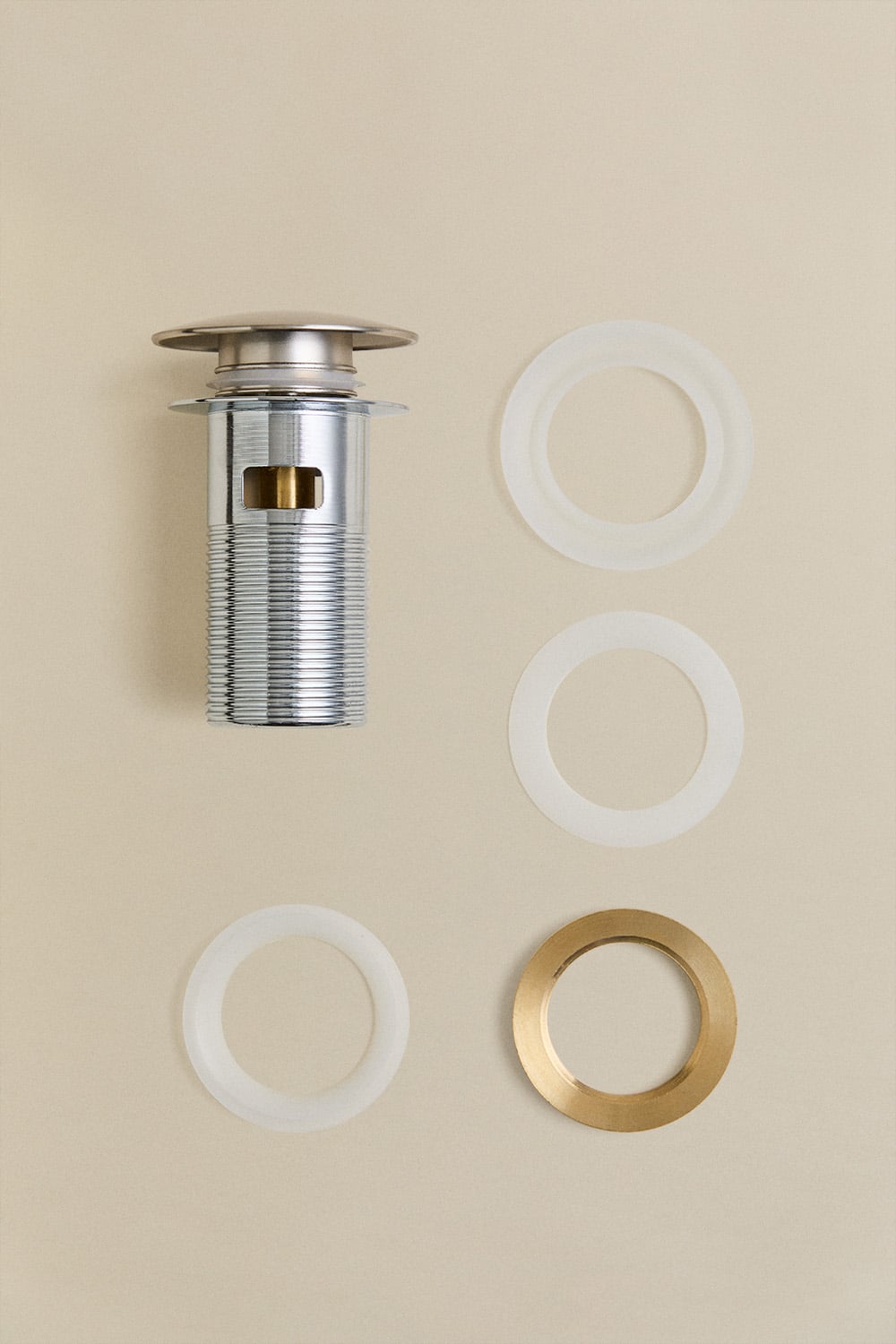 KANARY Druckluftschalter Aus Messing – Gebürstetes Nickel, Für Spülbecken & Müllentsorgung
