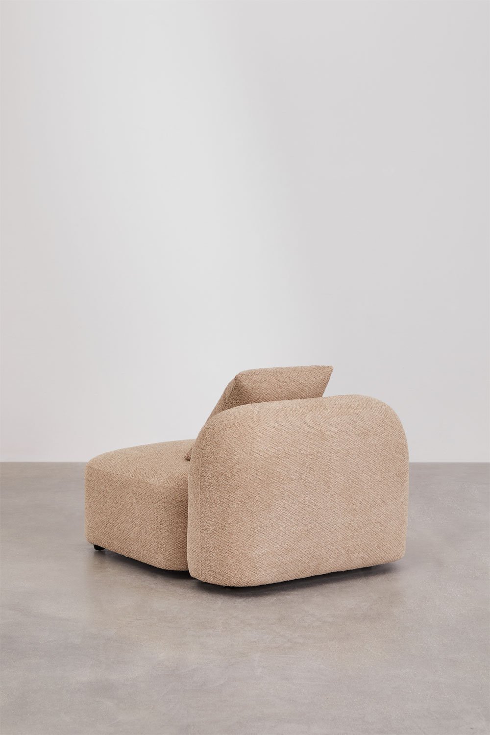 Zentralmodul für modulares Sofa aus Coco-Chenille, Galeriebild 4