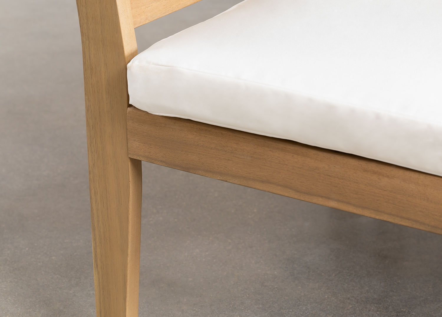 Mittelmodul für modulares Gartensofa Filips aus Akazienholz, Galeriebild 6