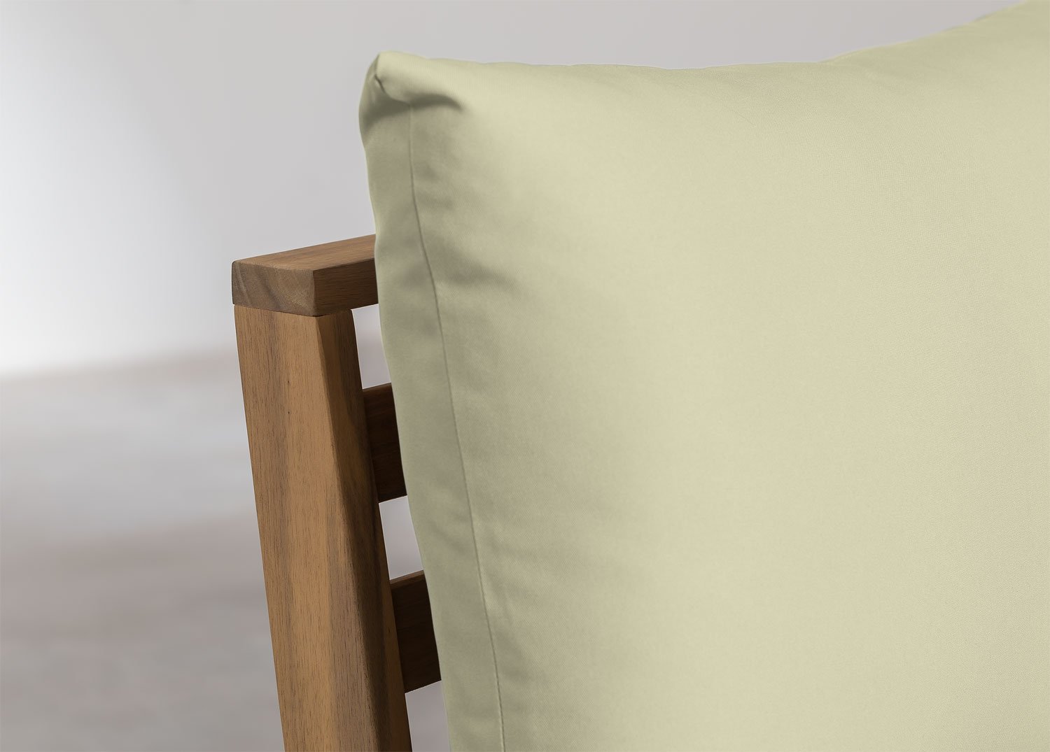 Mittelmodul für modulares Gartensofa Filips aus Akazienholz, Galeriebild 4