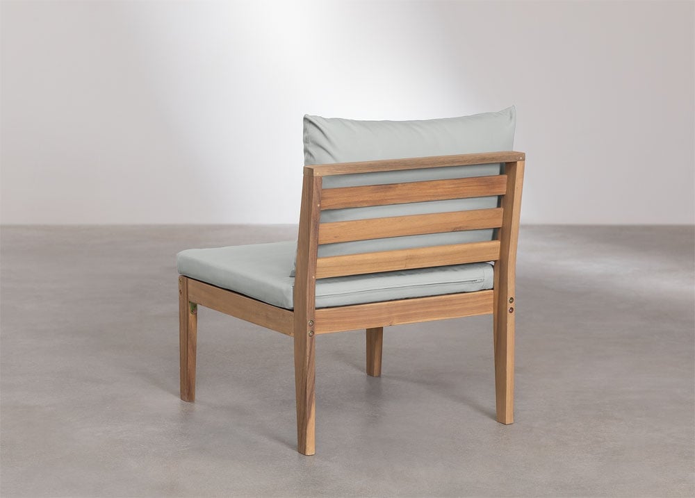 Mittelmodul für modulares Gartensofa Filips aus Akazienholz, Galeriebild 4