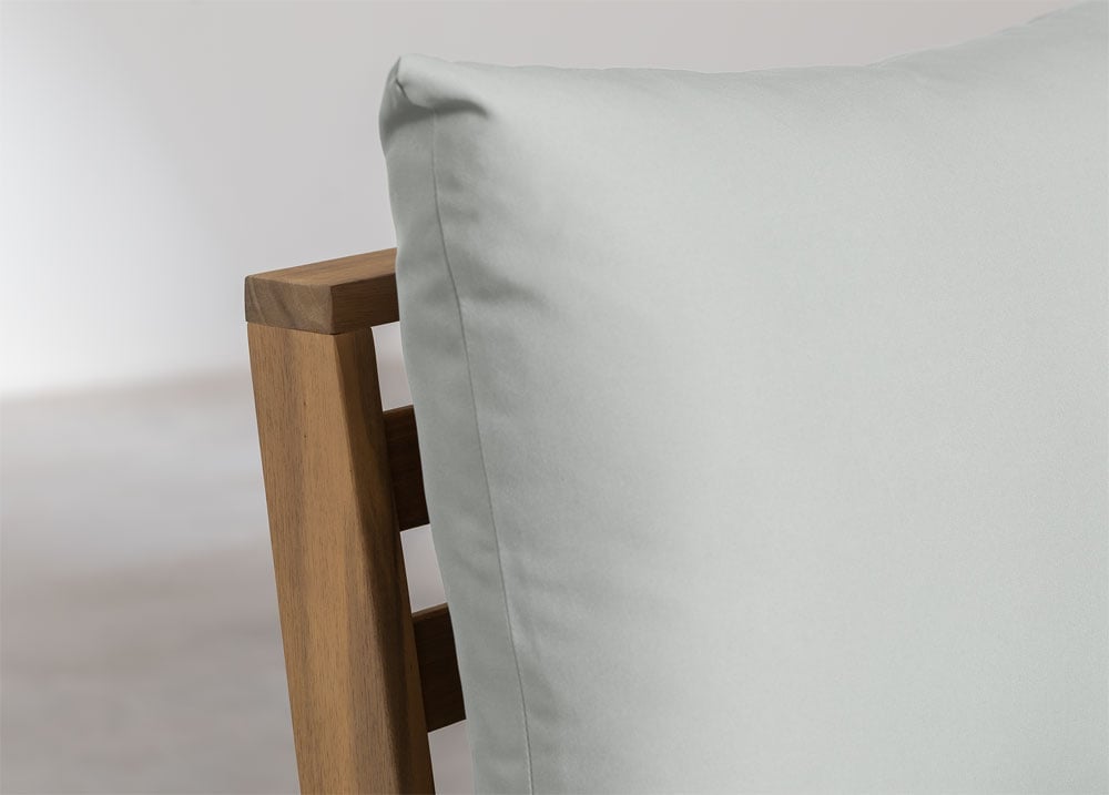 Mittelmodul für modulares Gartensofa Filips aus Akazienholz, Galeriebild 5