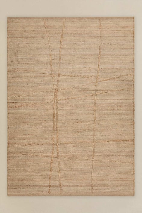 Emeline-Teppich aus Jute und Baumwolle