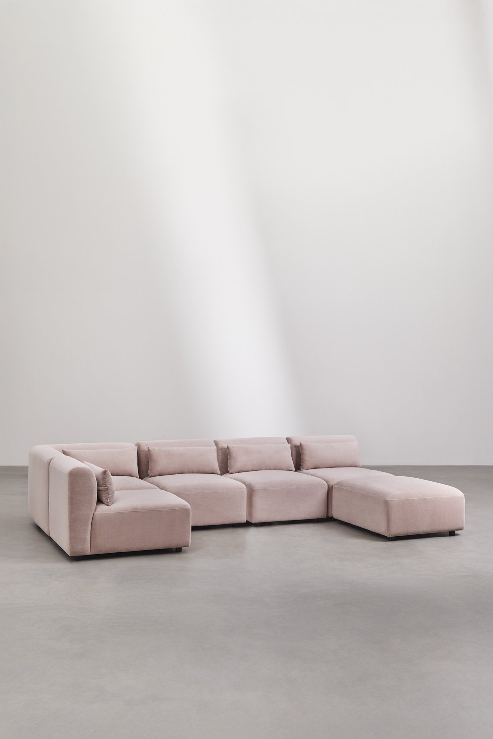 5-teiliges modulares Ecksofa mit Fogler-Hocker , Galeriebild 1