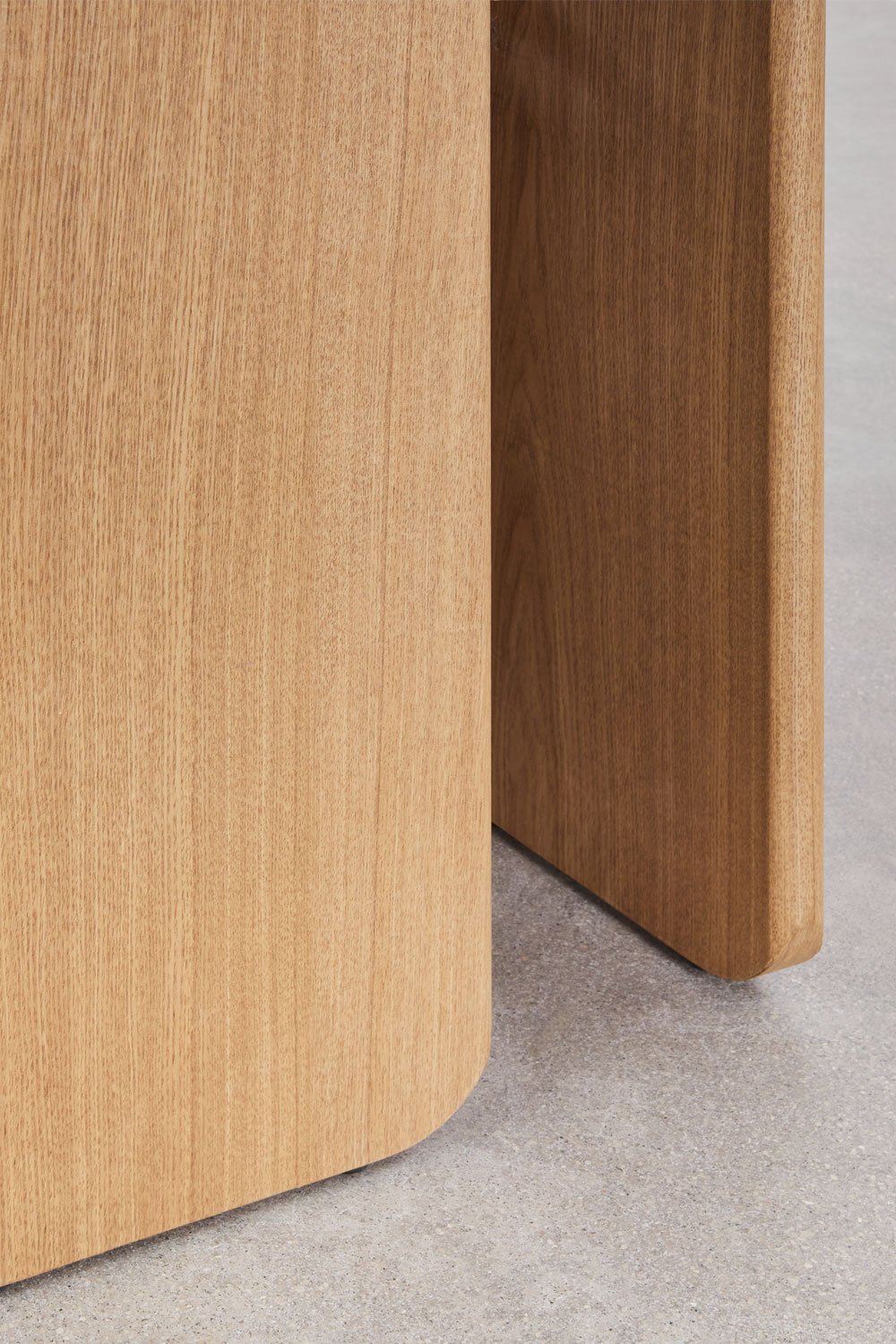 Quadratischer Esstisch 100x100 cm aus MDF und Eschenfurnier Ginger, Galeriebild 5