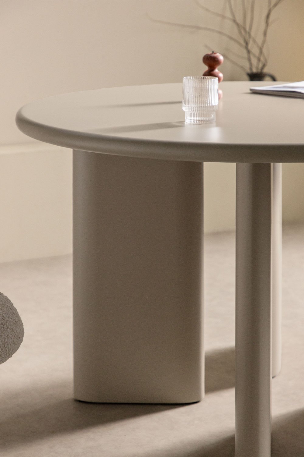 Runder Esstisch aus MDF (Ø120 cm) Loulou, Galeriebild 2