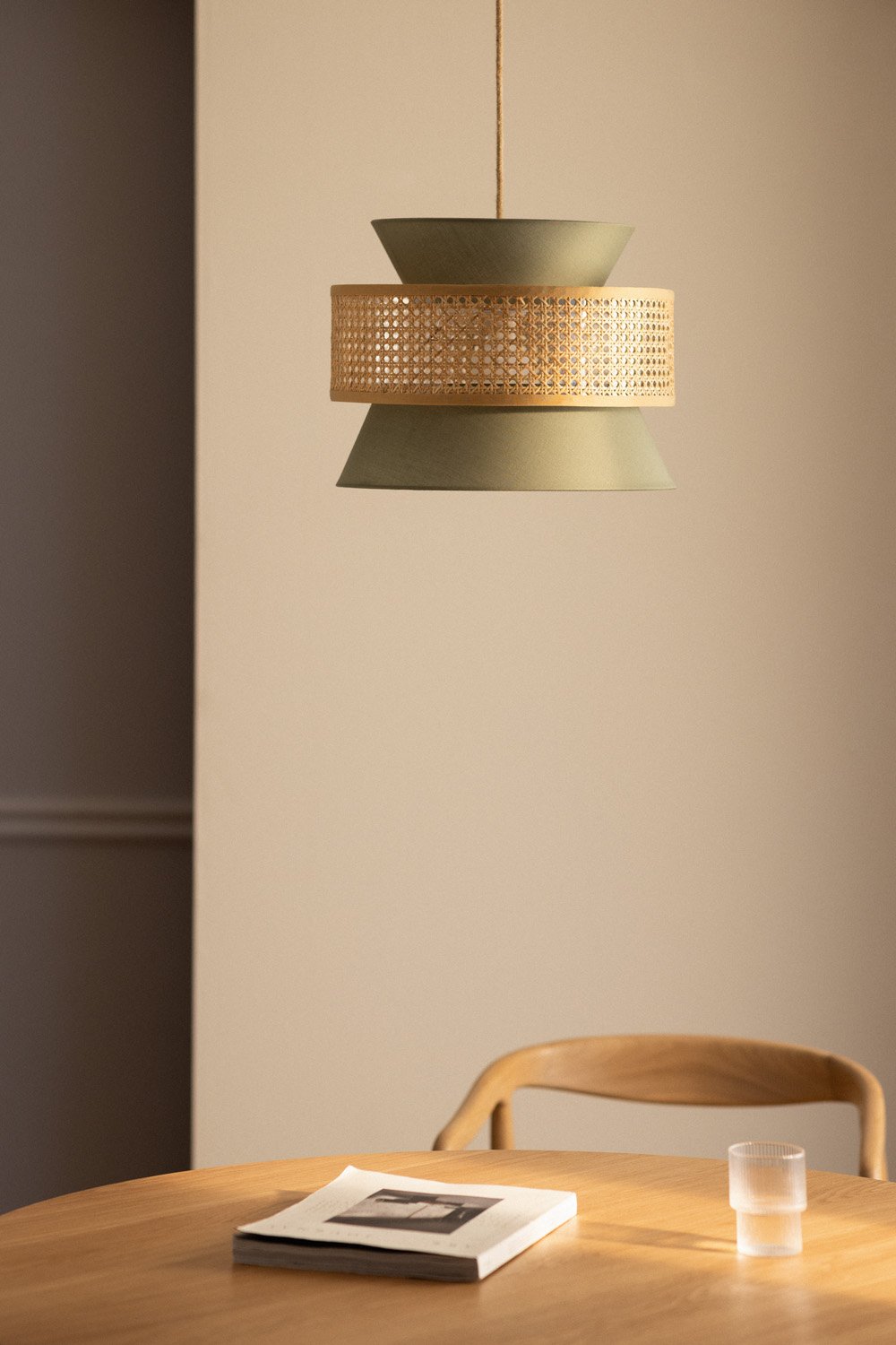 Hängende Deckenlampe aus Rattan Yereh, Galeriebild 6