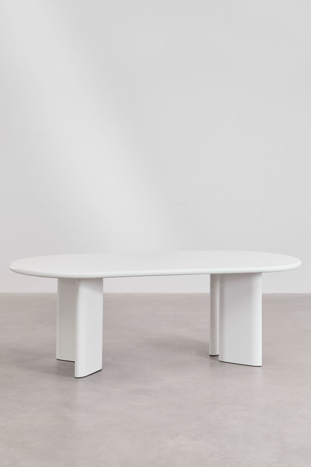 Ovaler Esstisch 220x100 cm aus MDF Loulou, Galeriebild 3