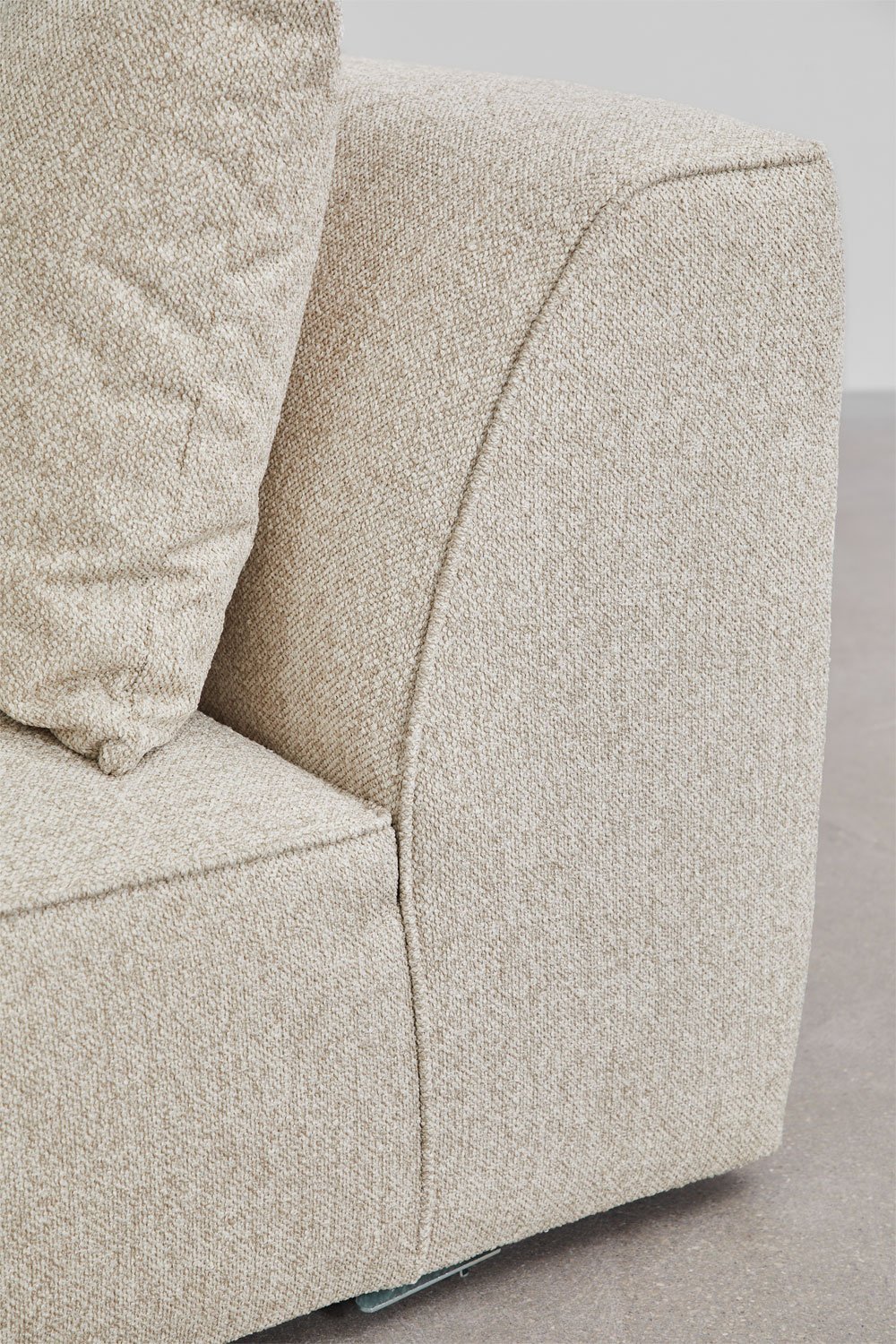 Zentralmodul für modulares Sofa aus Cardea-Schlingenflorstoff , Galeriebild 2