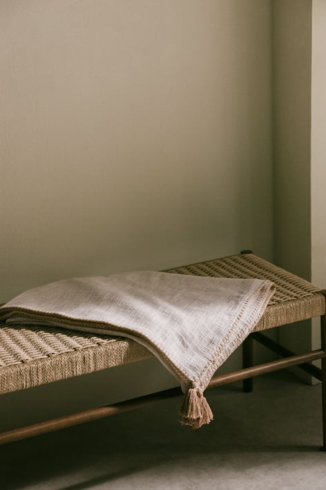 Karierte Decke aus Paraiba-Baumwolle