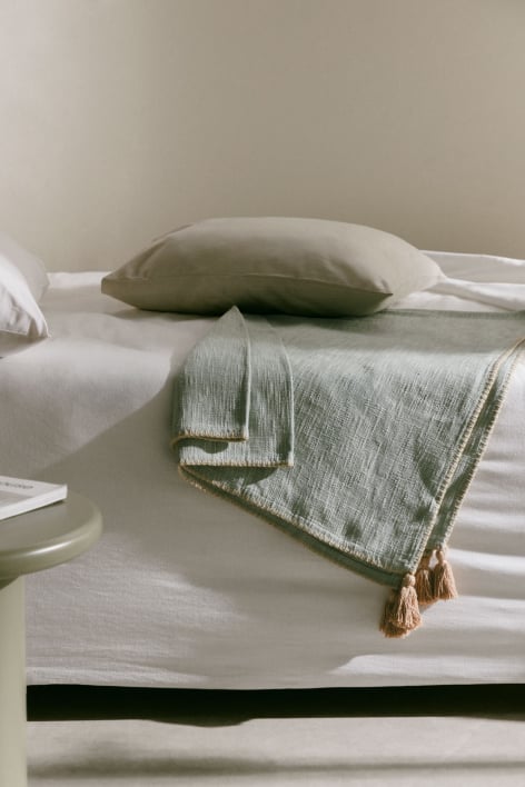 Karierte Decke aus Paraiba-Baumwolle