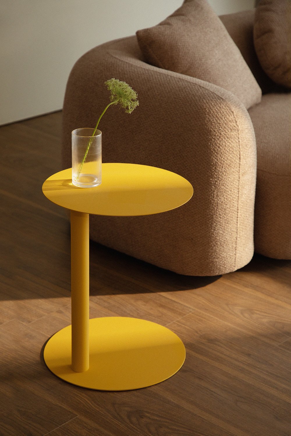 Runder Beistelltisch Ø40 cm aus Stahl Yannik, Galeriebild 1