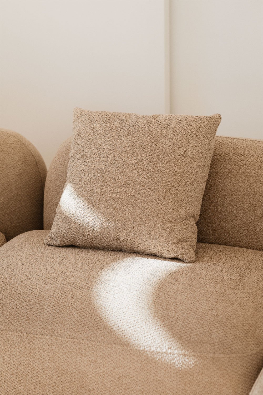 Modulares Sofa mit linker Chaiselongue aus 2 Teilen in Chenille Coco, Galeriebild 2