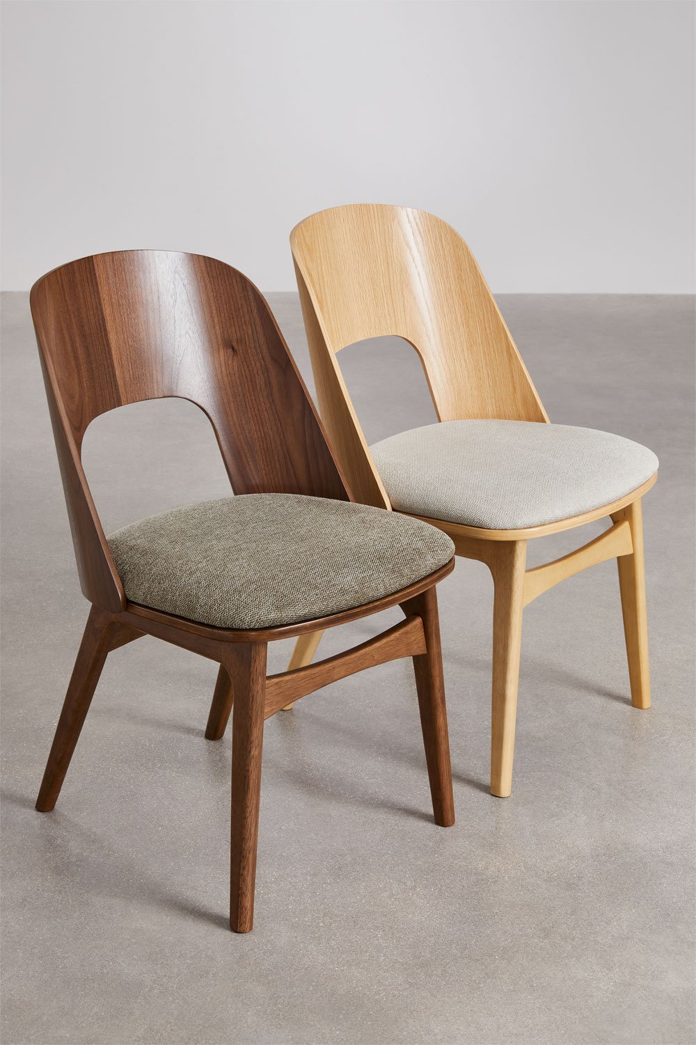 Esszimmerstuhl aus Holz und gepolstert Juna, Galeriebild 8