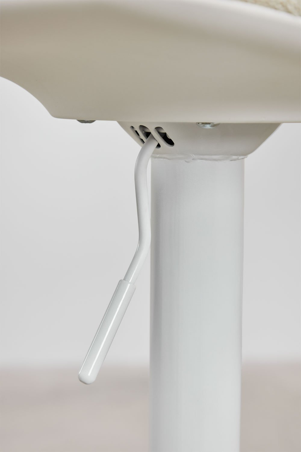 Verstellbarer hoher Hocker Odeon aus Bouclé, Galeriebild 7