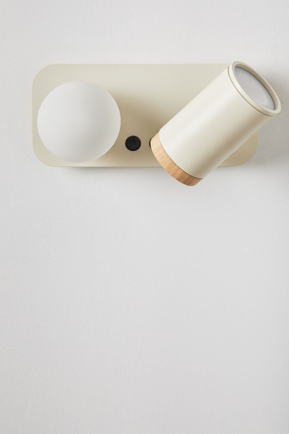 Adressierbare Wandleuchte mit 2 Lichtpunkten aus Eisen Amaranto, Galeriebild 5