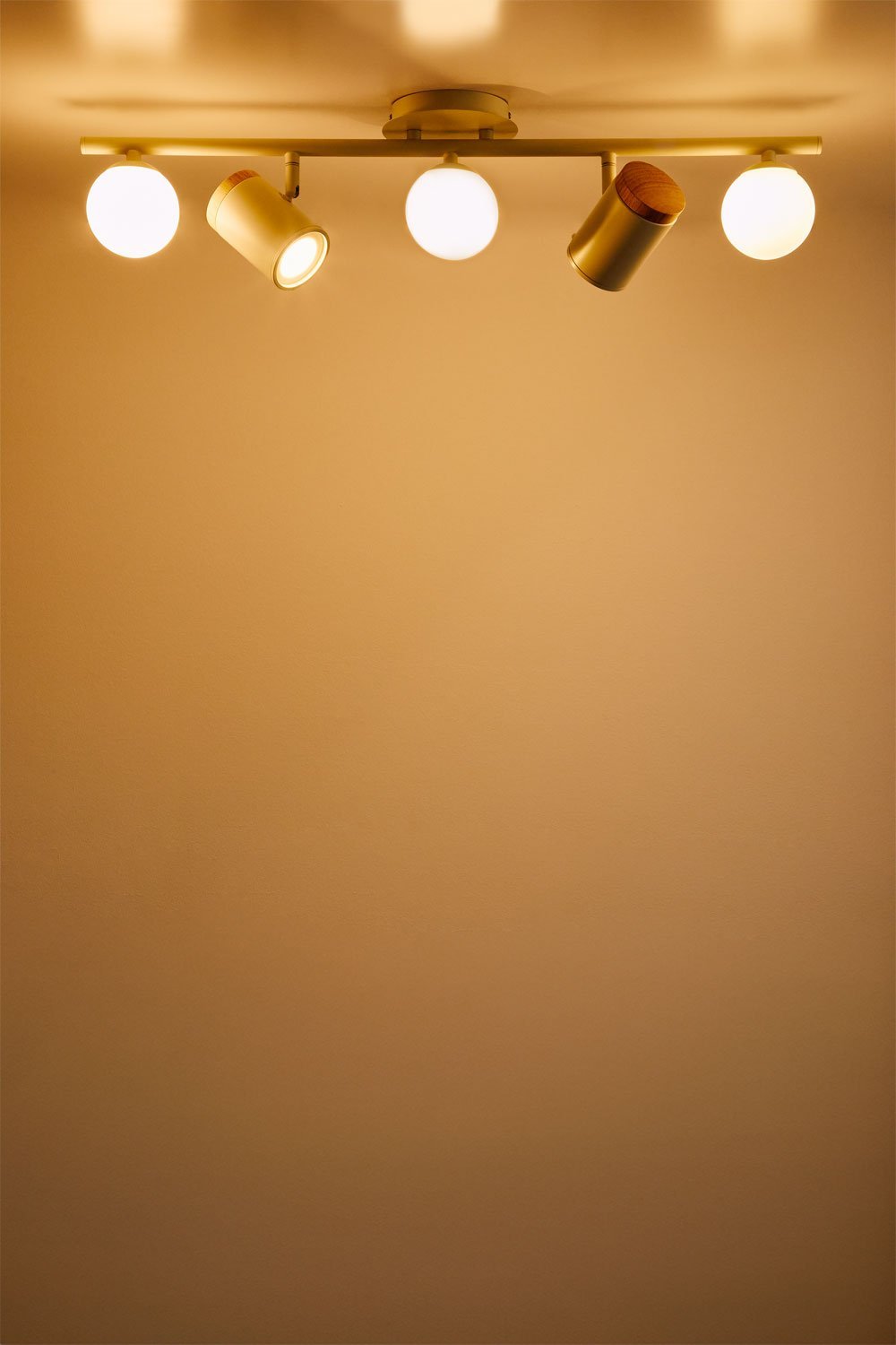 Deckenleuchte mit 5 verstellbaren Lichtpunkten aus Eisen Amaranto, Galeriebild 3