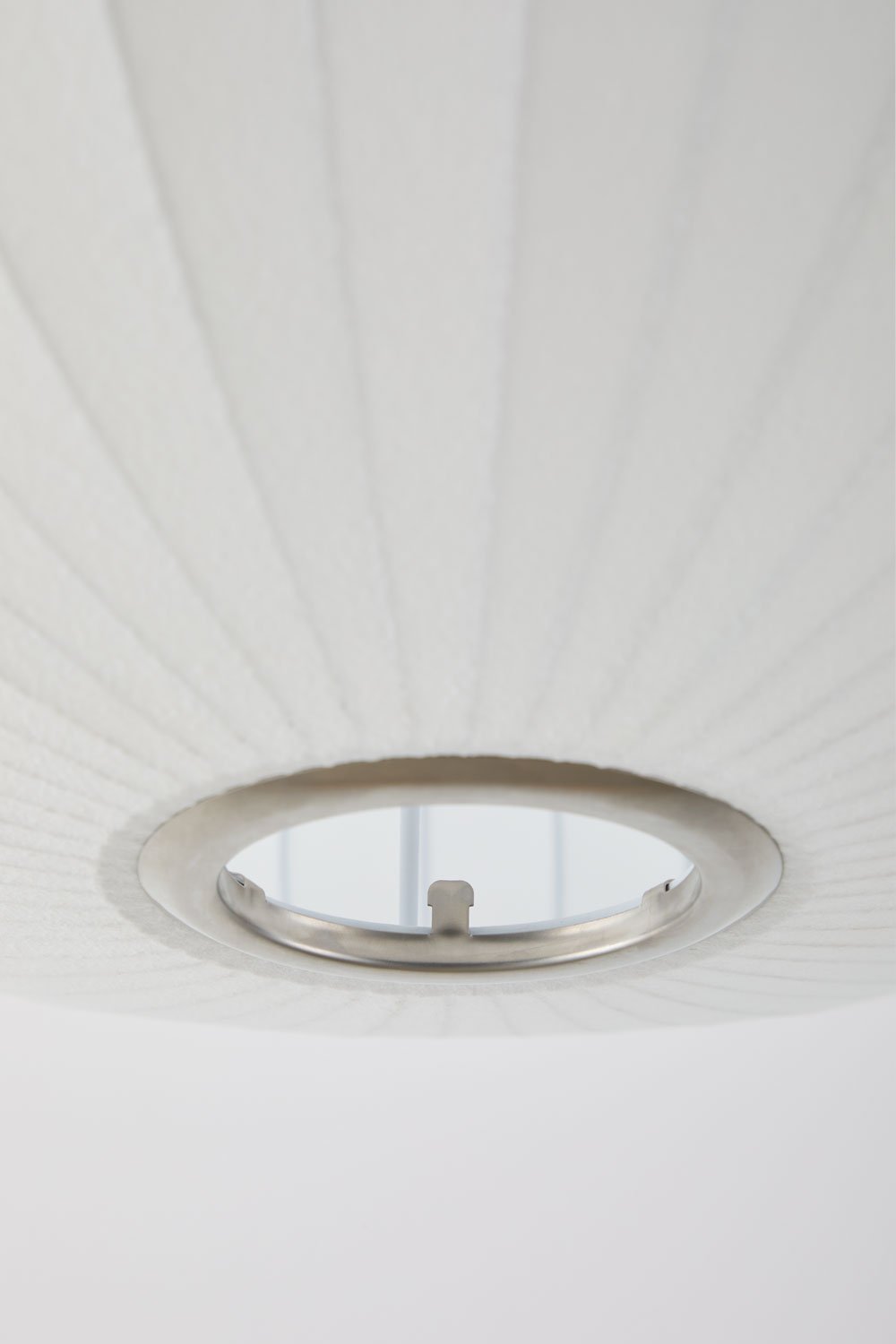 Deckenlampe aus Kunstseide und Eisen Worel, Galeriebild 4