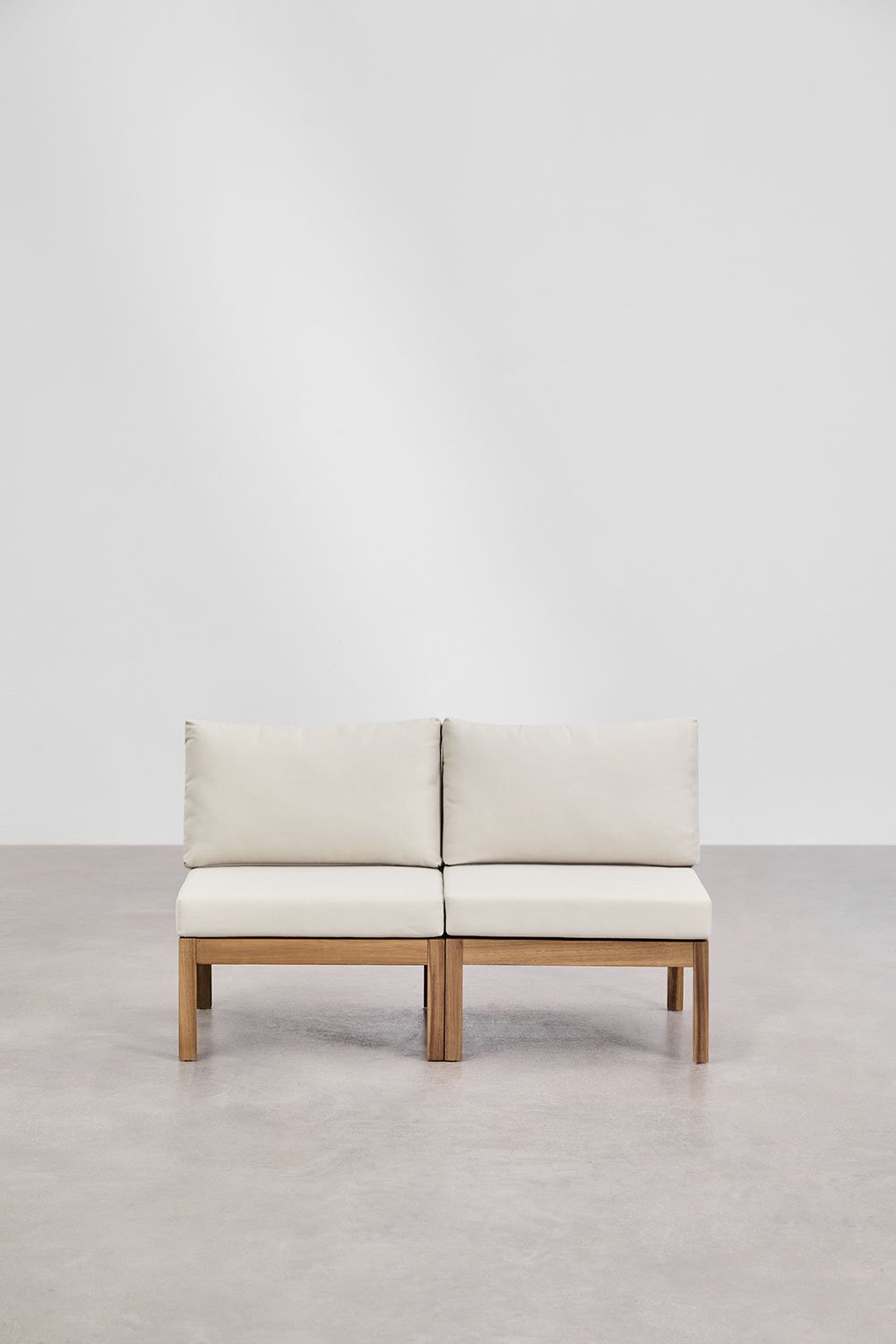 Branson 2-teiliges modulares Gartensofa aus Akazienholz , Galeriebild 4