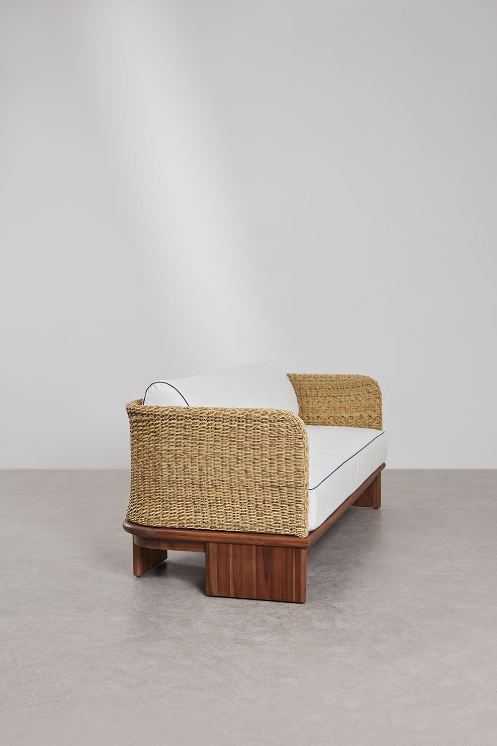 Famara 3-Sitzer-Gartensofa aus Rattan und Akazienholz, Galeriebild 4