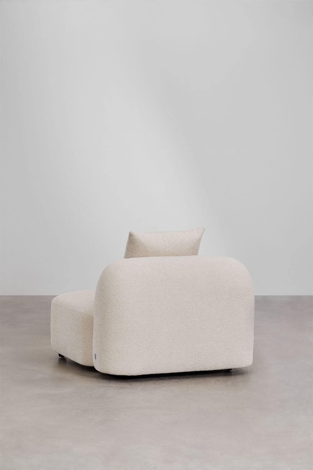 Zentralmodul für modulares Sofa aus Coco-Chenille, Galeriebild 4